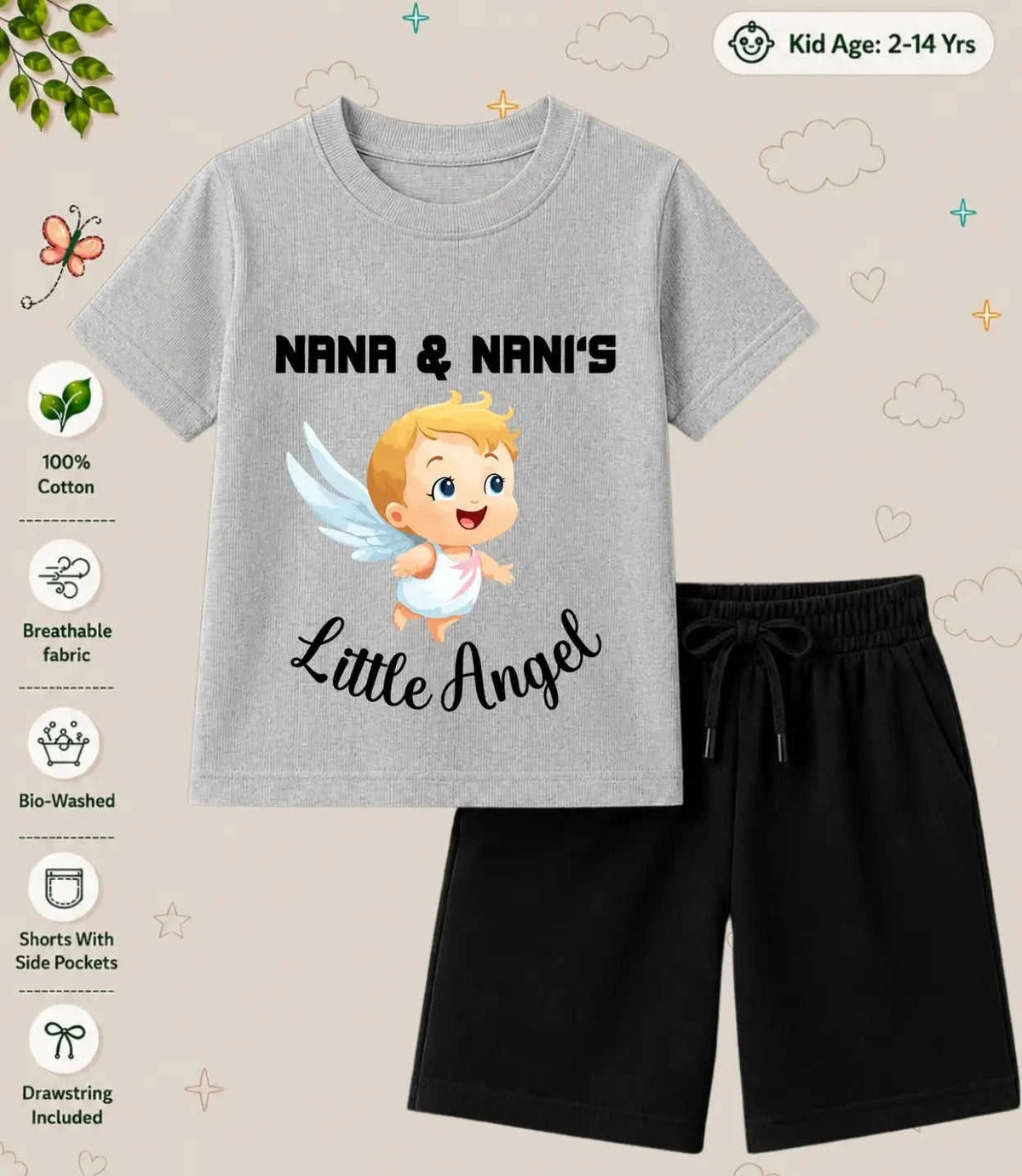 Nana & Nani's Cutie Pie Kid Co-ord Set Swiftsoul