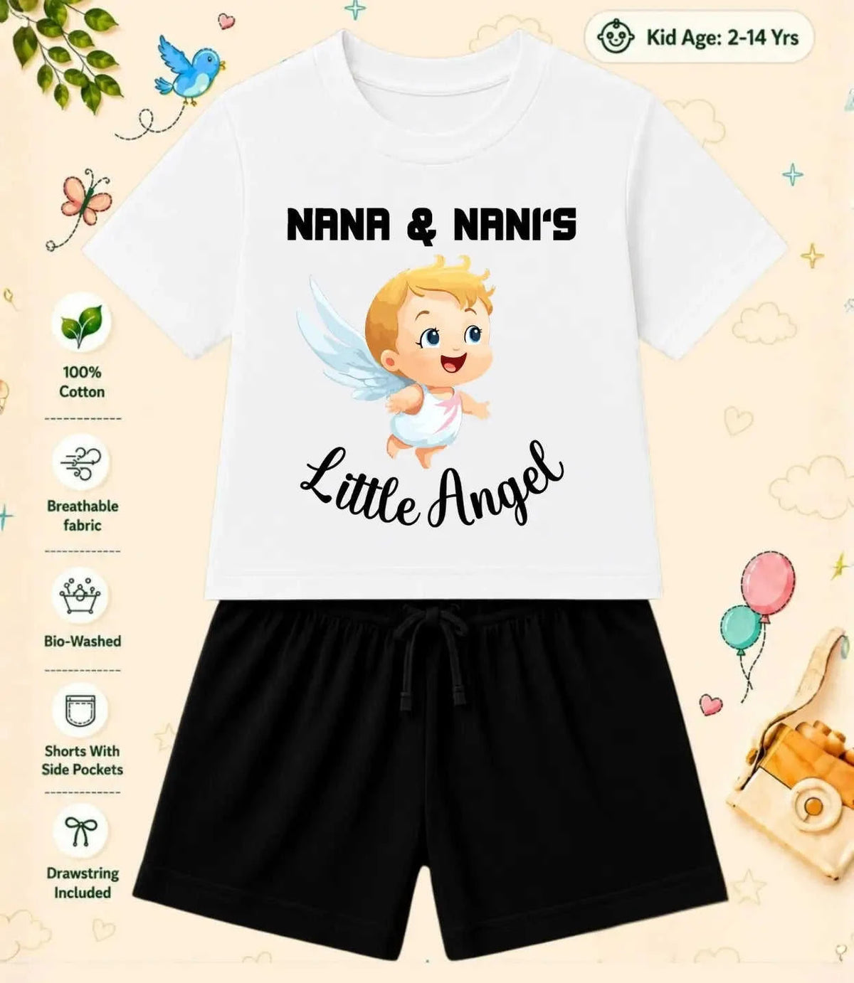 Nana & Nani's Cutie Pie Kid Co-ord Set Swiftsoul