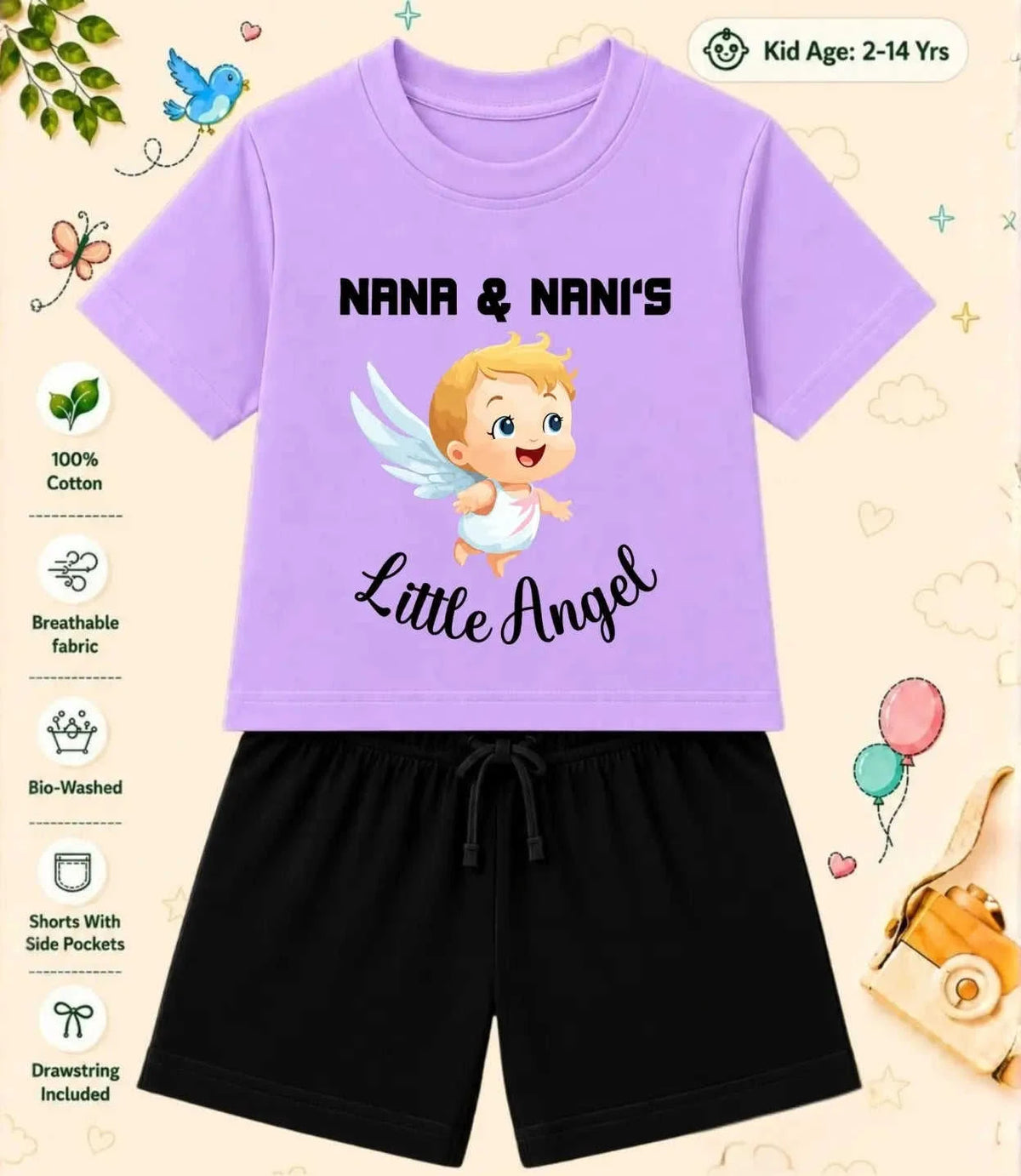 Nana & Nani's Cutie Pie Kid Co-ord Set Swiftsoul