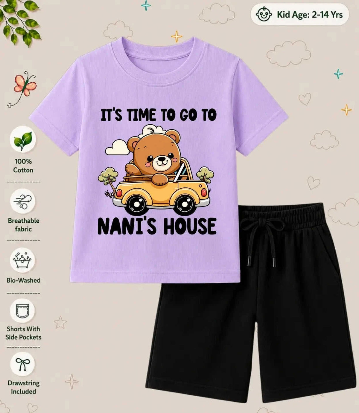 Nana & Nani's Cutie Pie Kid Co-ord Set Swiftsoul