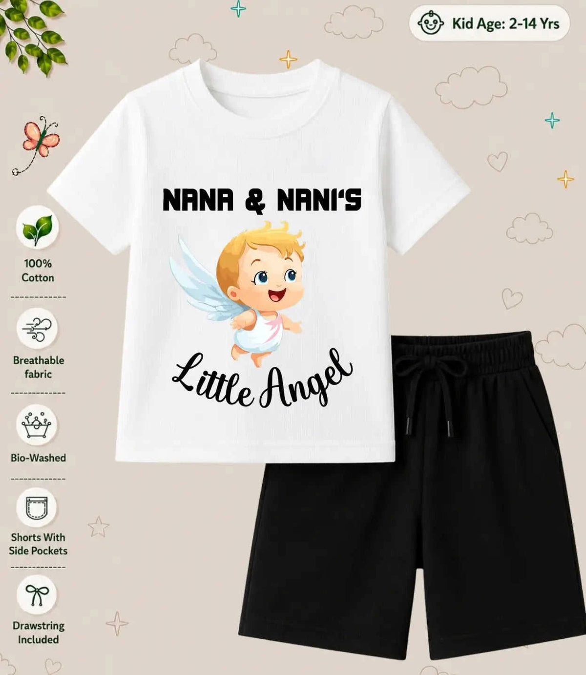 Nana & Nani's Cutie Pie Kid Co-ord Set Swiftsoul