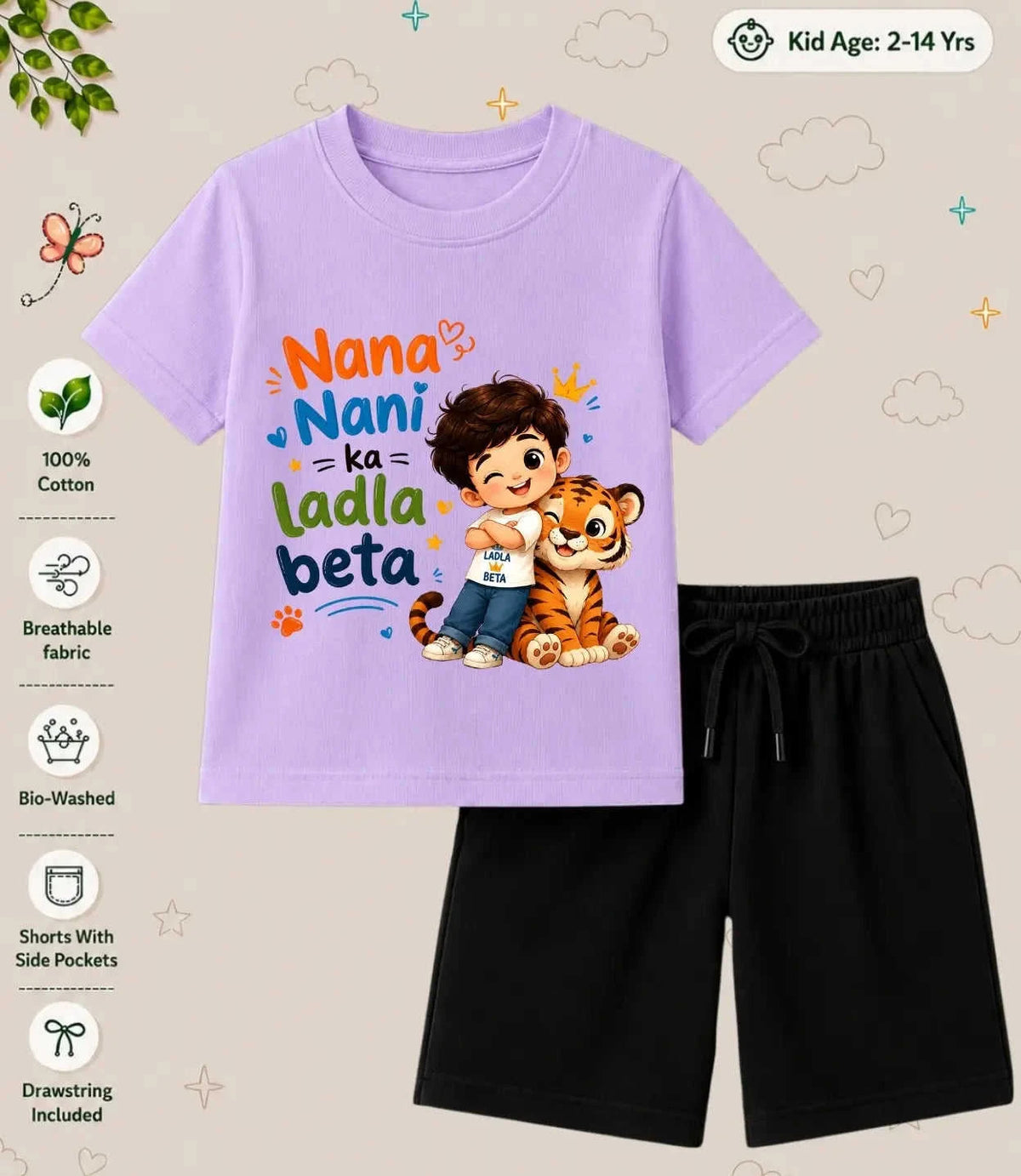 Nana & Nani's Cutie Pie Kid Co-ord Set Swiftsoul