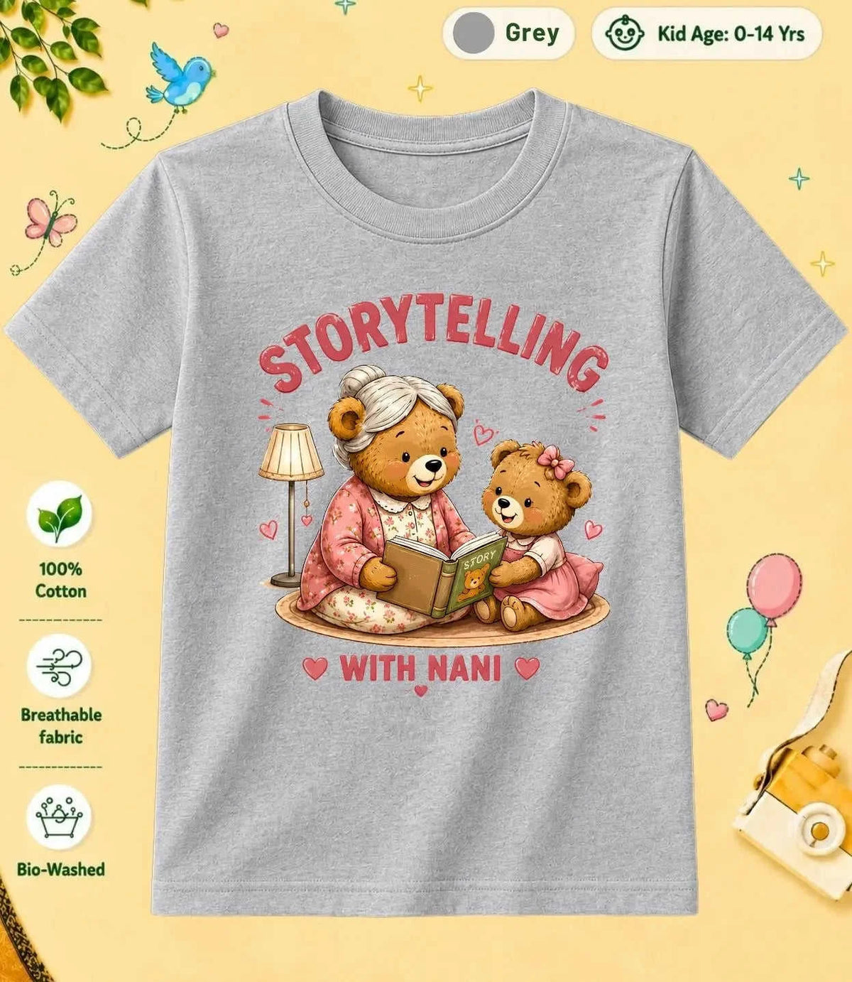 Nana & Nani's kids Cotton Tee Swiftsoul