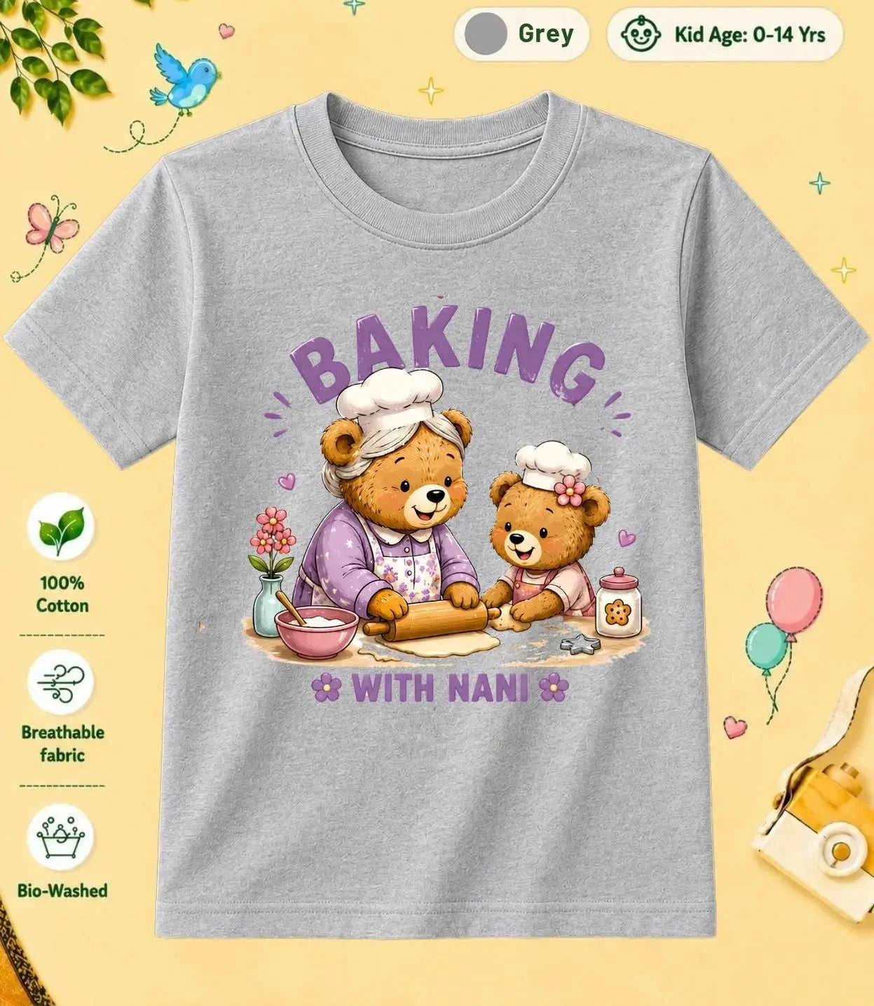Nana & Nani's kids Cotton Tee Swiftsoul