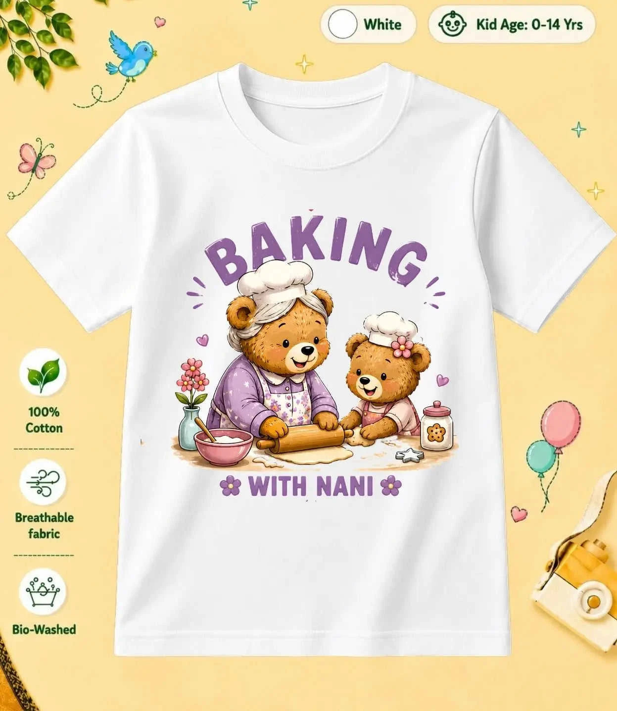 Nana & Nani's kids Cotton Tee Swiftsoul