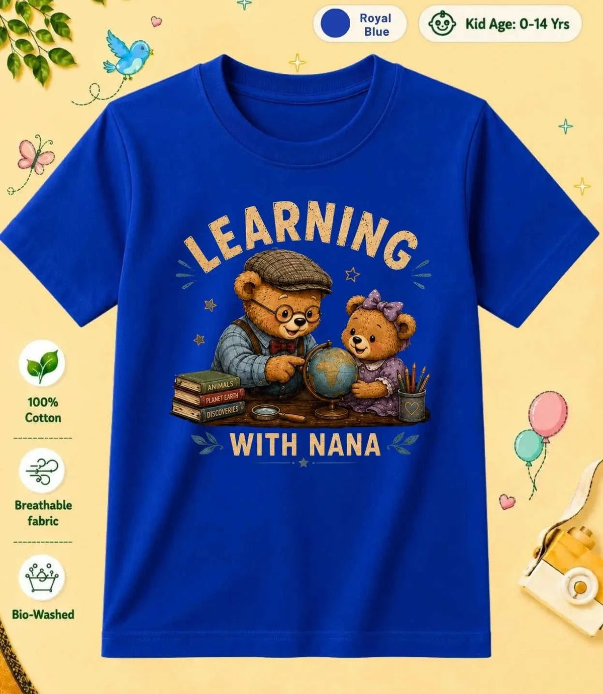 Nana & Nani's Sweetheart kids Cotton Tee Swiftsoul