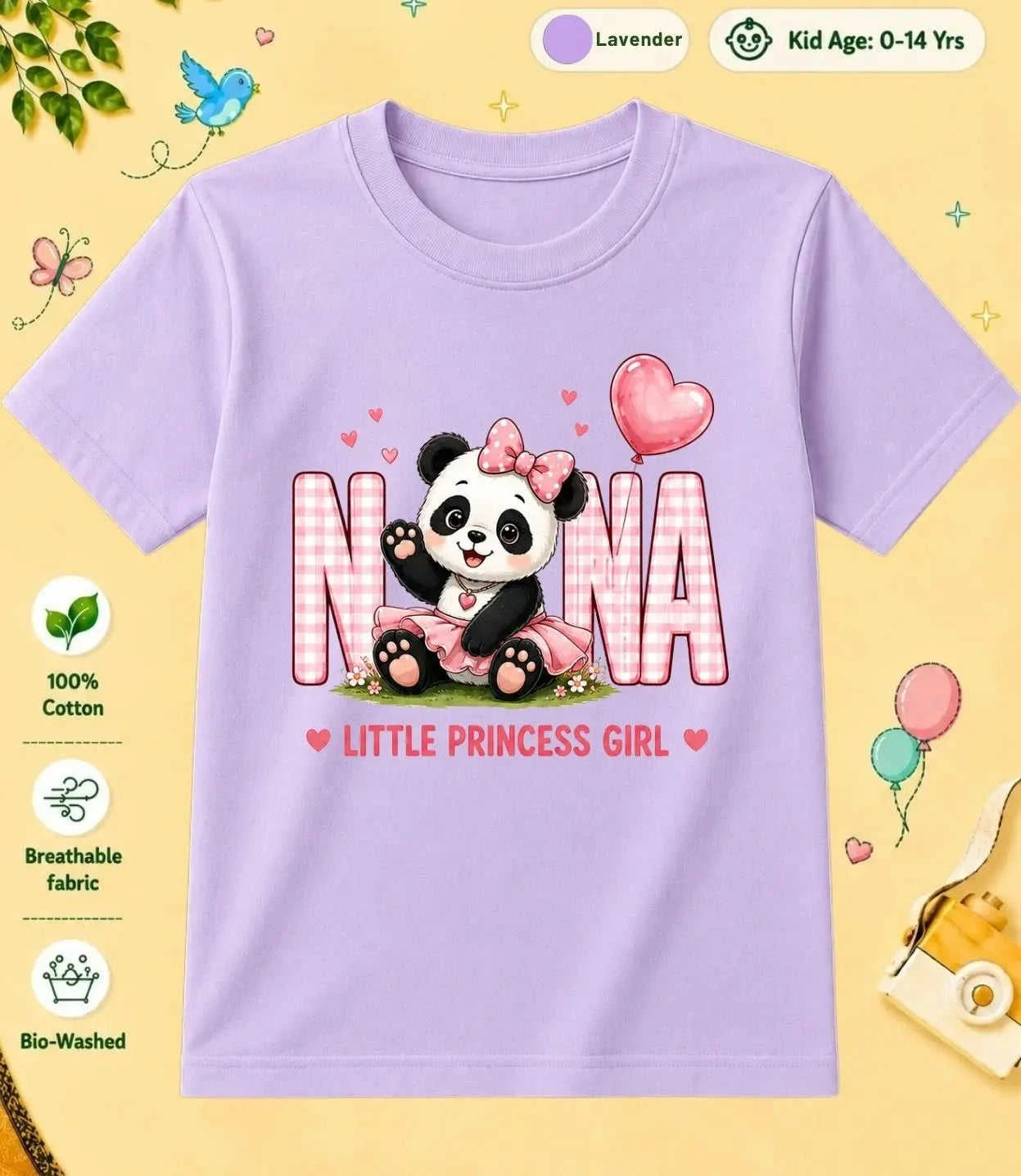 Nana & Nani's Sweetheart kids Cotton Tee Swiftsoul