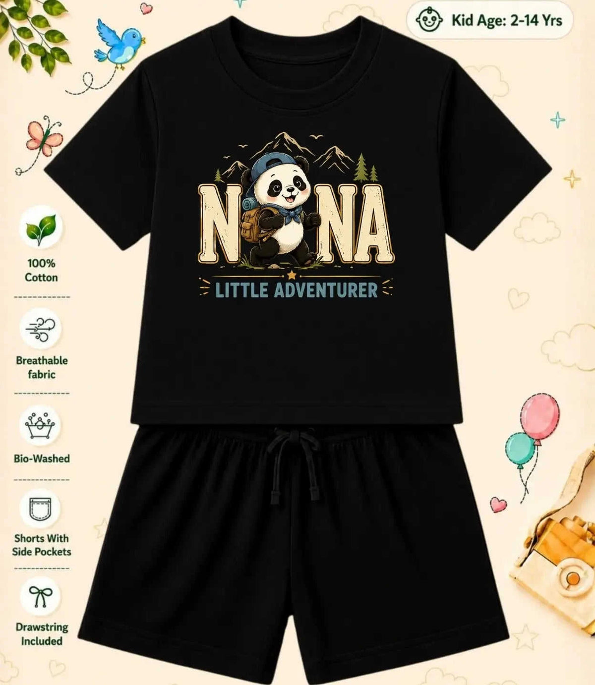 Nana & Nani's Treasure Kid  Co-ord Set Swiftsoul