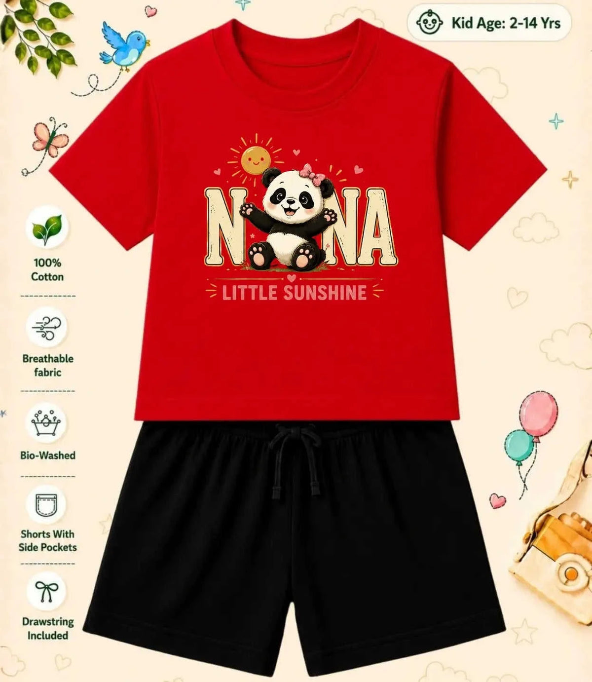 Nana & Nani's Treasure Kid  Co-ord Set Swiftsoul