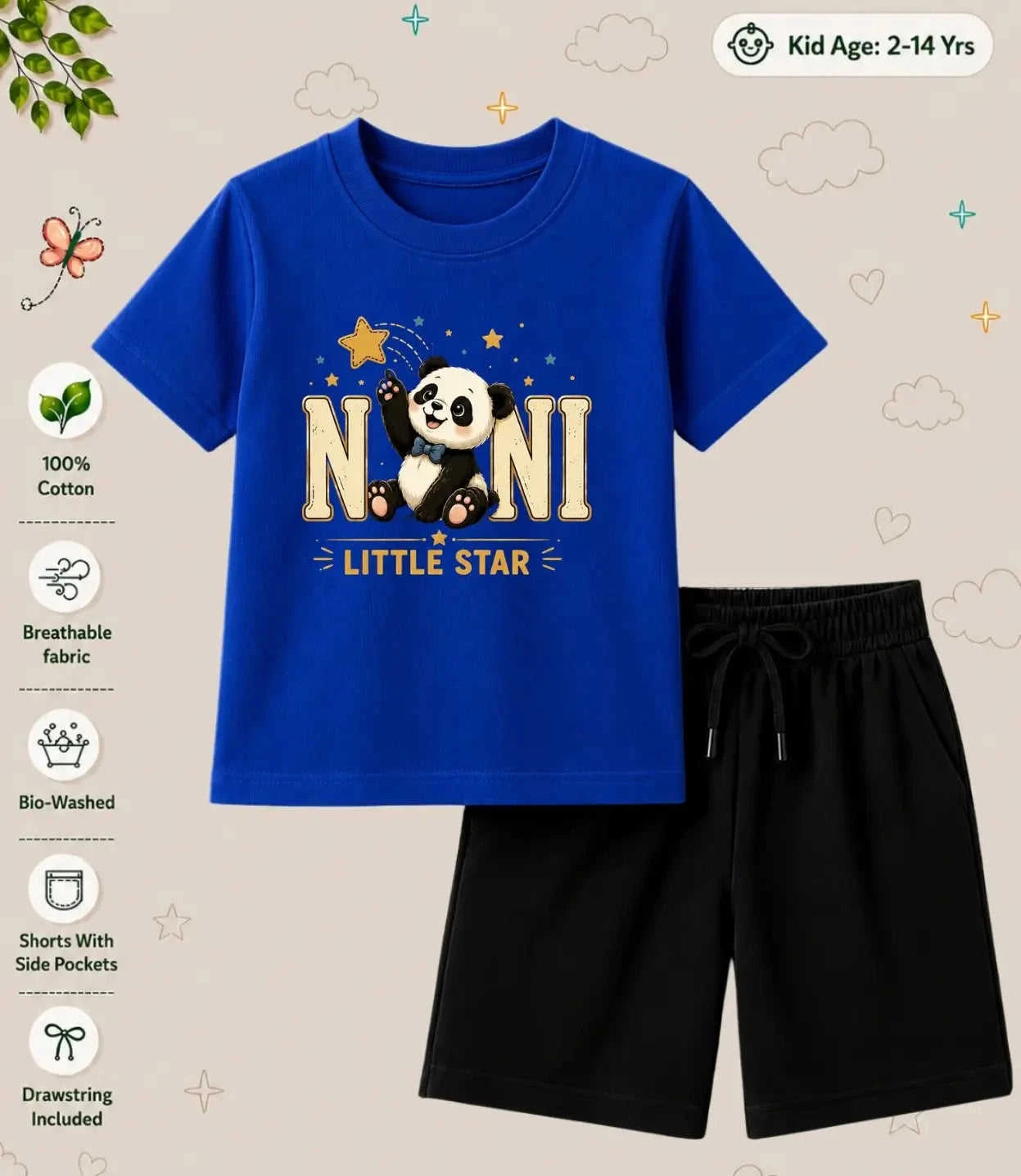 Nana & Nani's Treasure Kid  Co-ord Set Swiftsoul