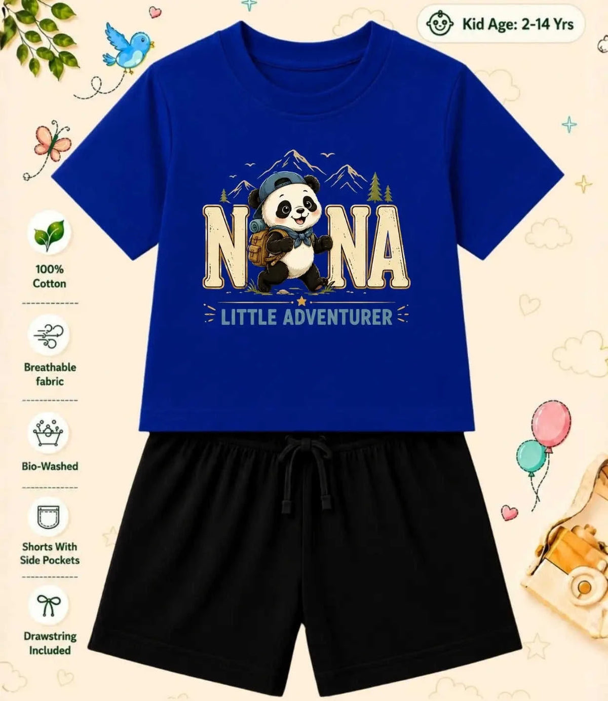 Nana & Nani's Treasure Kid  Co-ord Set Swiftsoul