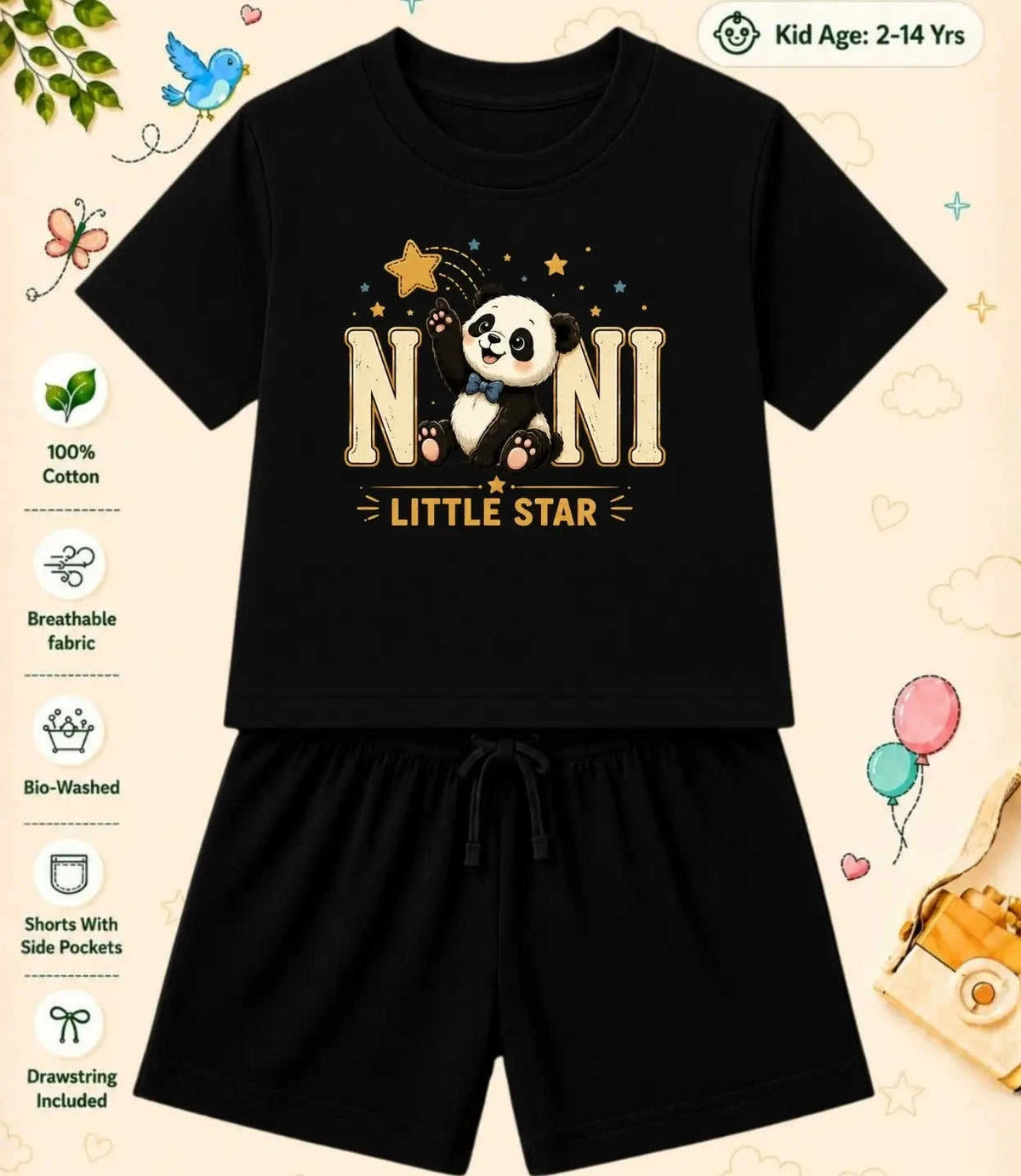 Nana & Nani's Treasure Kid  Co-ord Set Swiftsoul