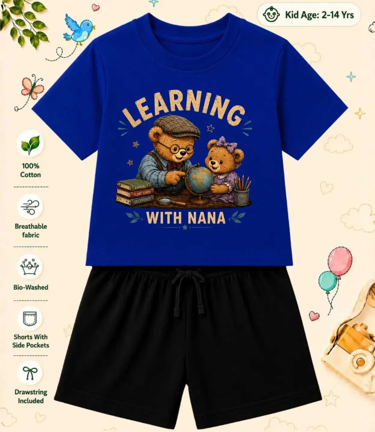 Nana & Nani's Wonder Kid  Co-ord Set Swiftsoul