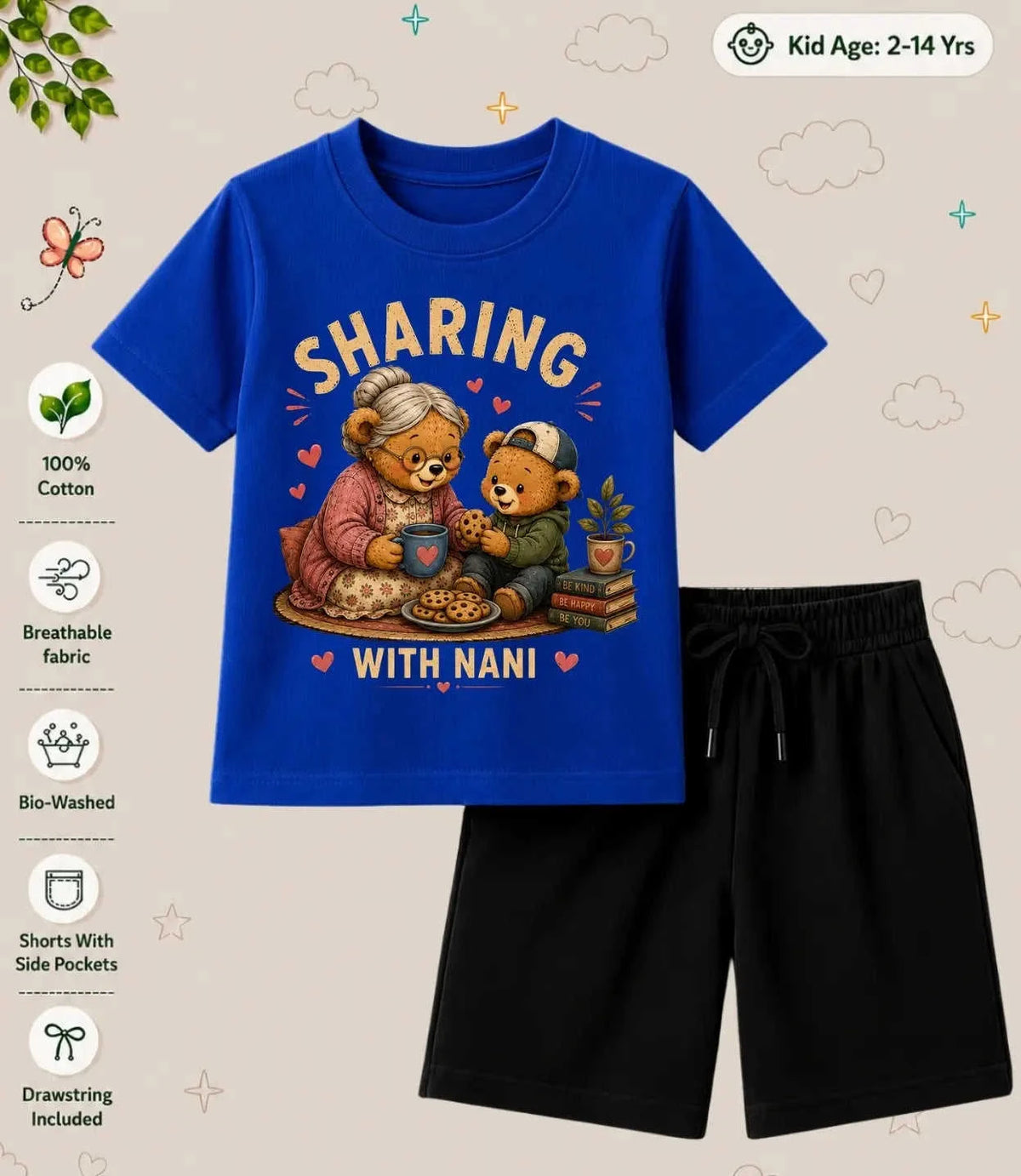 Nana & Nani's Wonder Kid  Co-ord Set Swiftsoul