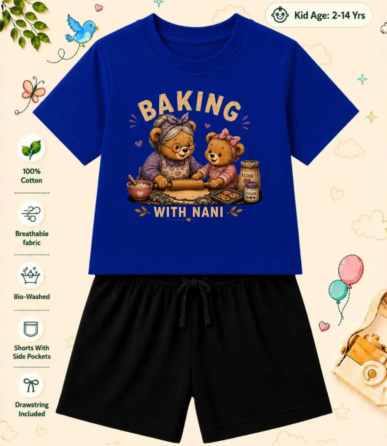 Nana & Nani's Wonder Kid  Co-ord Set Swiftsoul