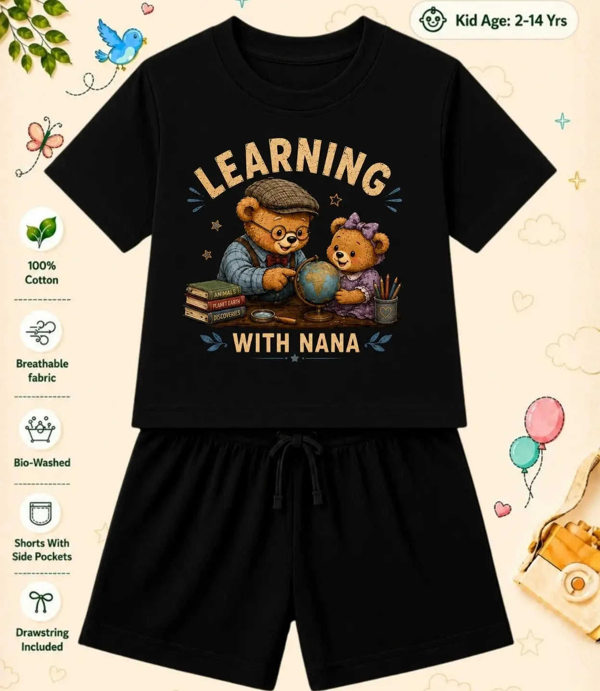 Nana & Nani's Wonder Kid  Co-ord Set Swiftsoul