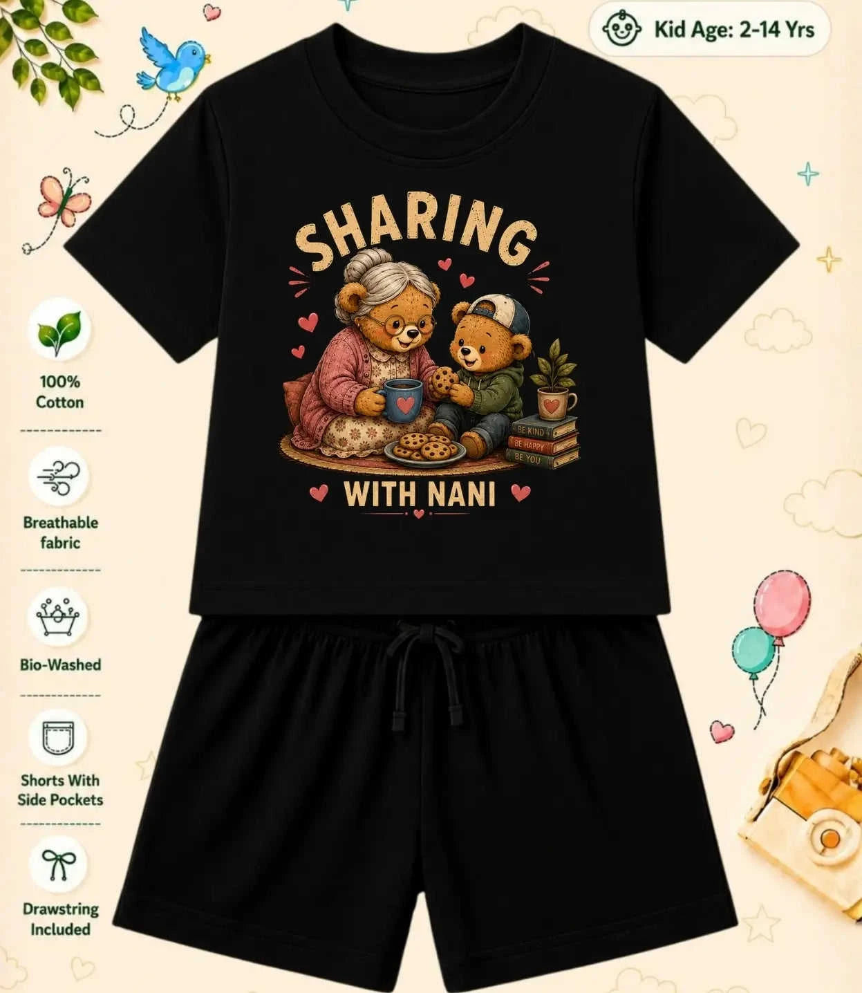 Nana & Nani's Wonder Kid  Co-ord Set Swiftsoul