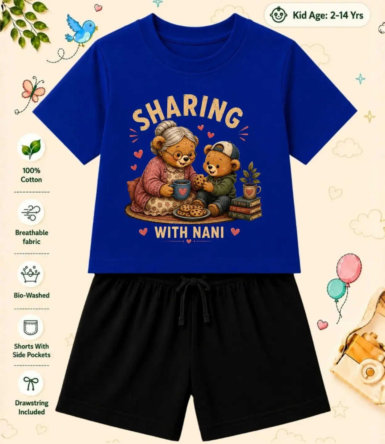 Nana & Nani's Wonder Kid  Co-ord Set Swiftsoul