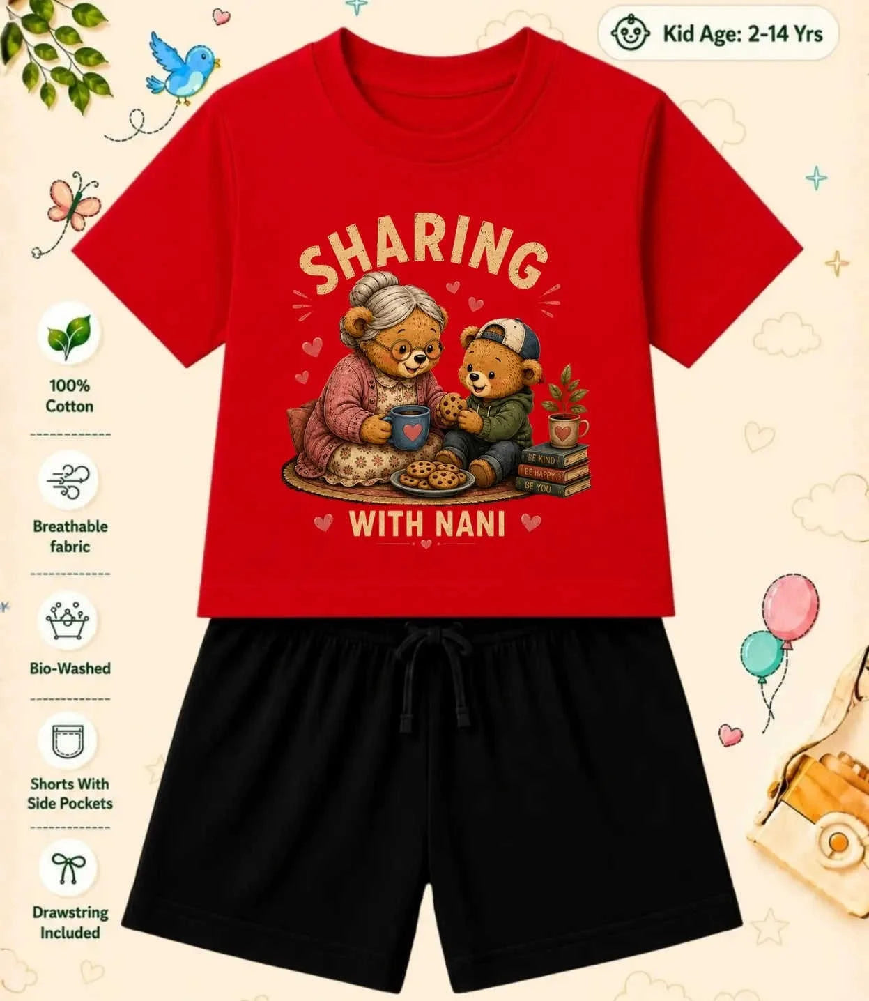 Nana & Nani's Wonder Kid  Co-ord Set Swiftsoul