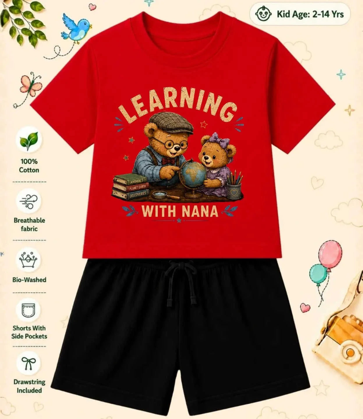 Nana & Nani's Wonder Kid  Co-ord Set Swiftsoul