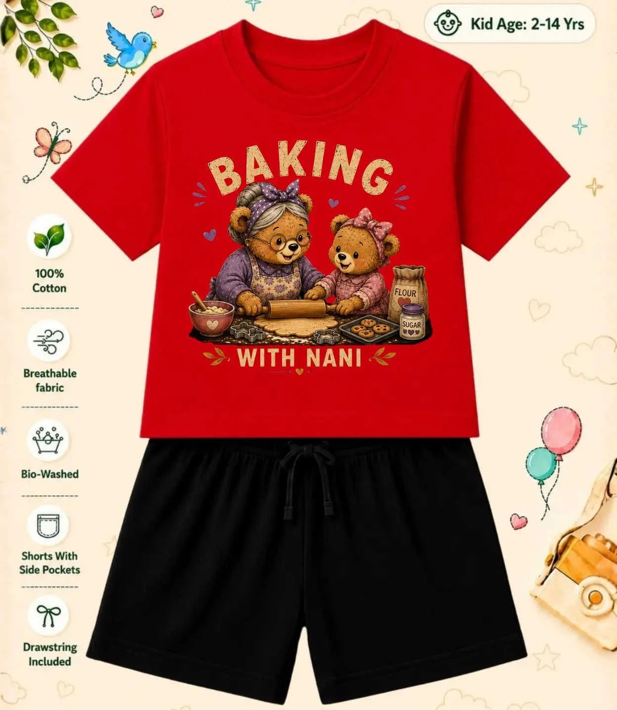 Nana & Nani's Wonder Kid  Co-ord Set Swiftsoul