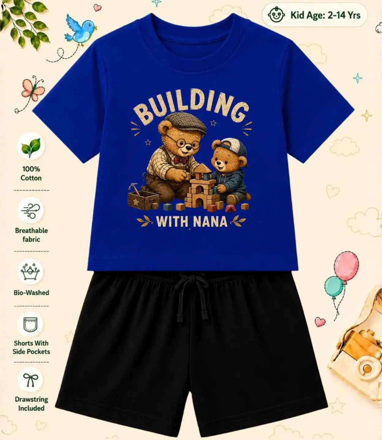 Nana & Nani's Wonder Kid  Co-ord Set Swiftsoul