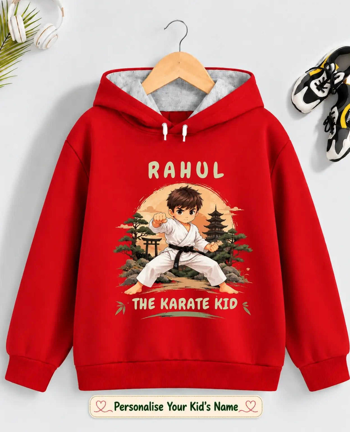 Ninja Karate Kid Cotton Tshirt & Hoodie Swiftsoul