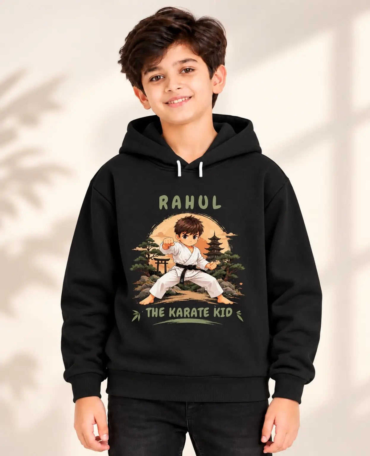 Ninja Karate Kid Cotton Tshirt & Hoodie Swiftsoul