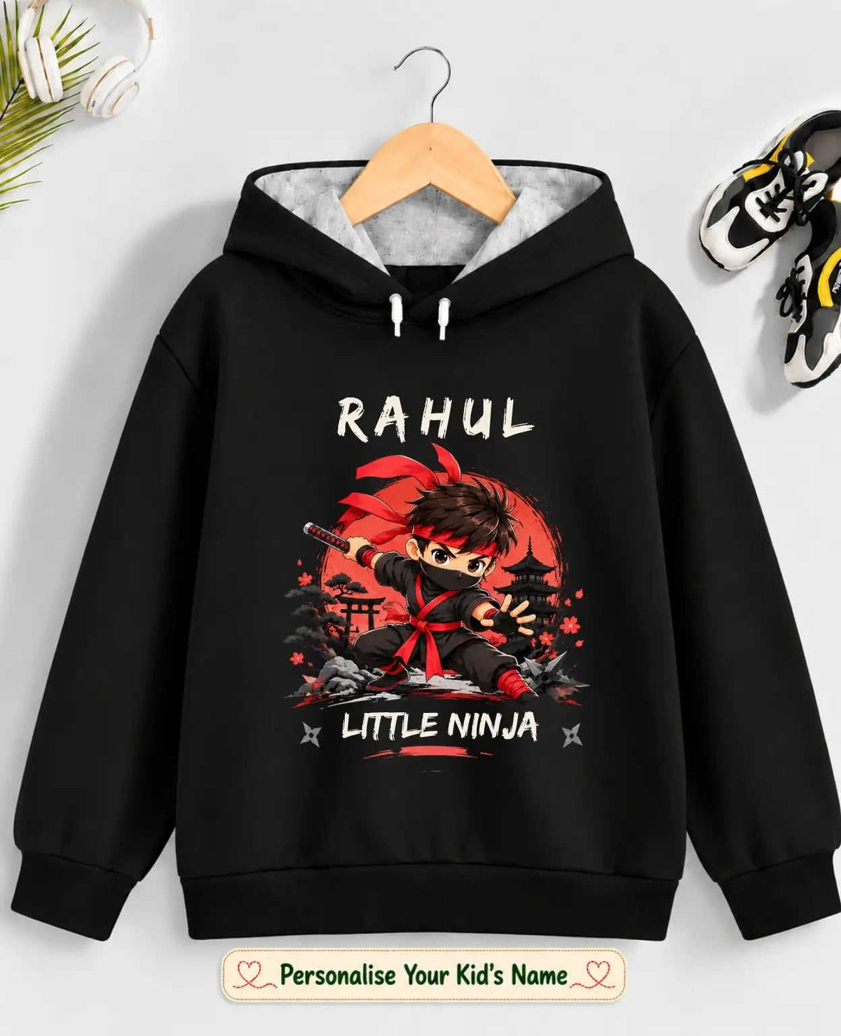 Ninja Karate Kid Cotton Tshirt & Hoodie Swiftsoul