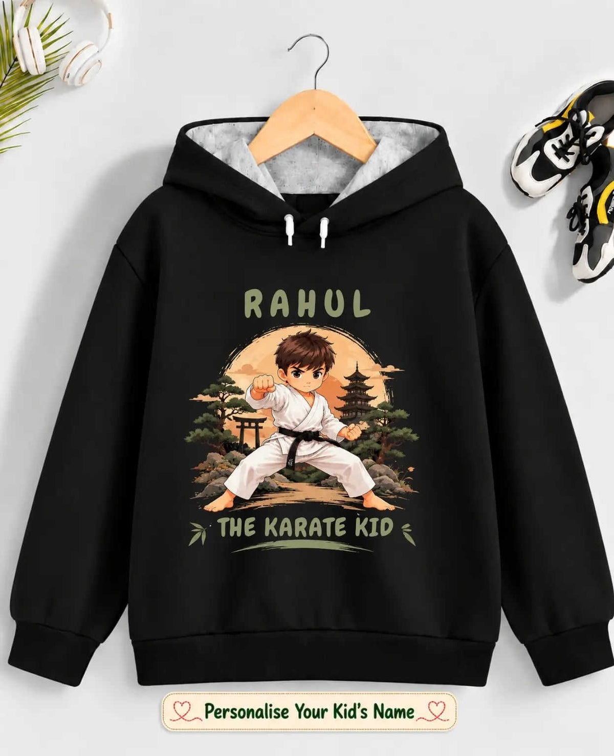 Ninja Karate Kid Cotton Tshirt & Hoodie Swiftsoul