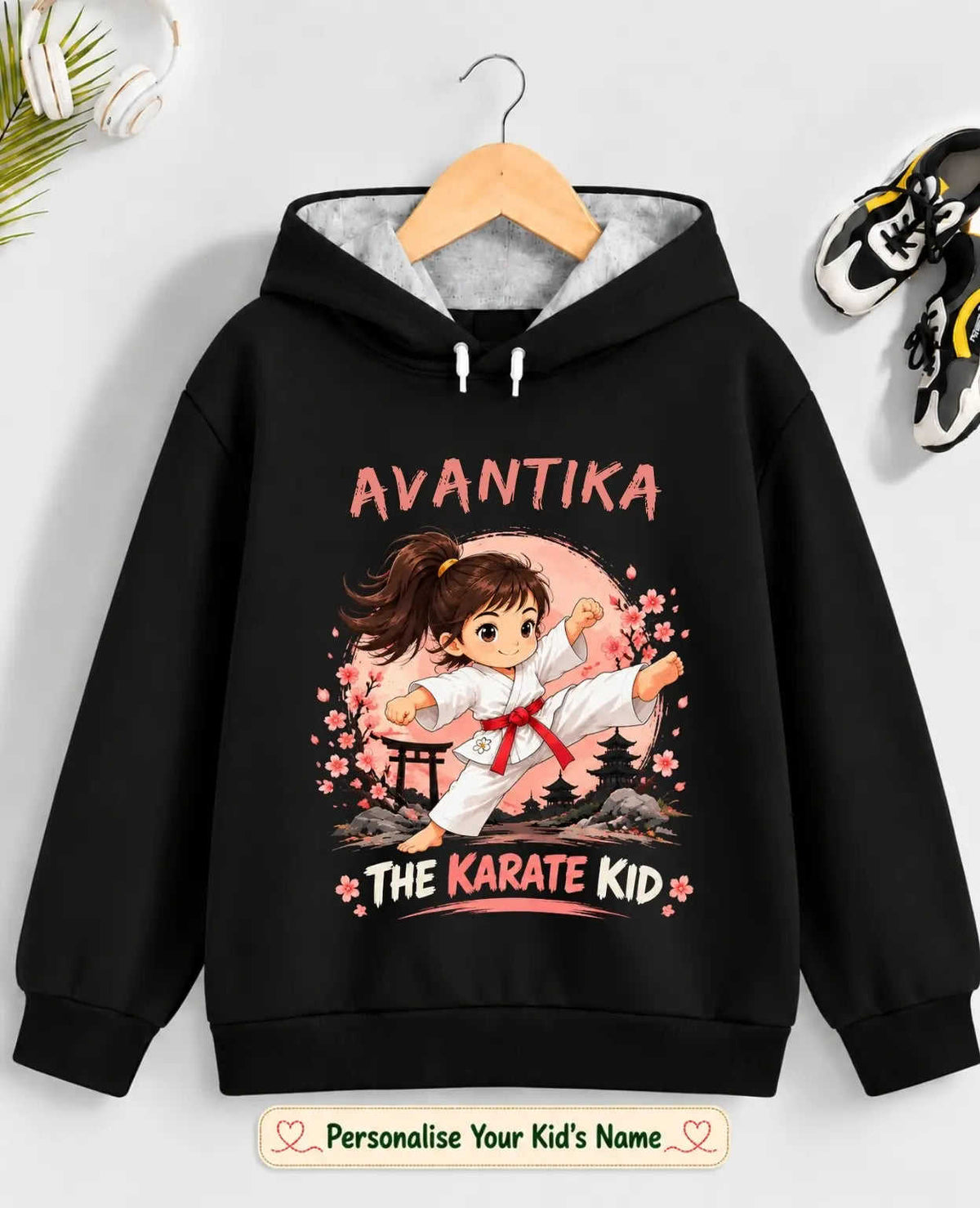 Ninja Karate Kid Cotton Tshirt & Hoodie Swiftsoul