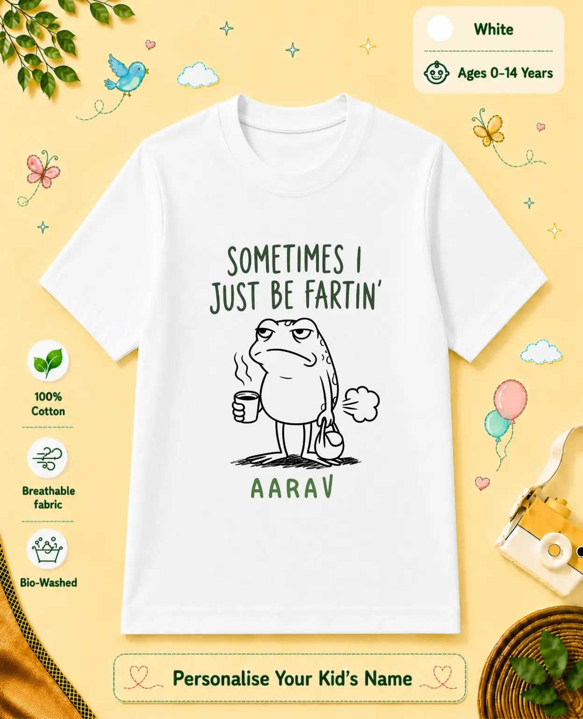 November Special Custom Kid Cotton Tshirt Swiftsoul