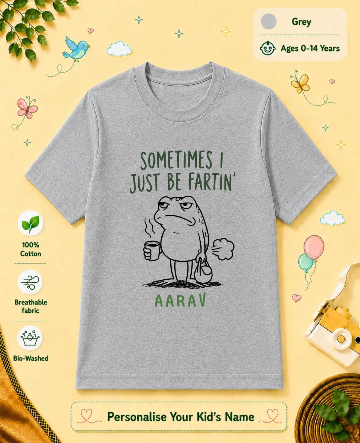 November Special Custom Kid Cotton Tshirt Swiftsoul