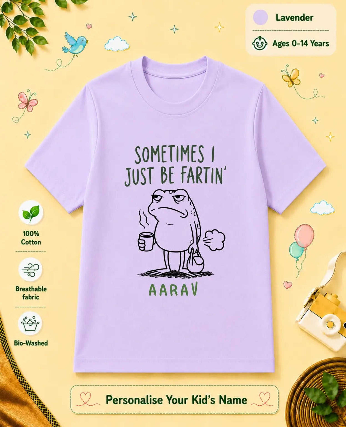 November Special Custom Kid Cotton Tshirt Swiftsoul