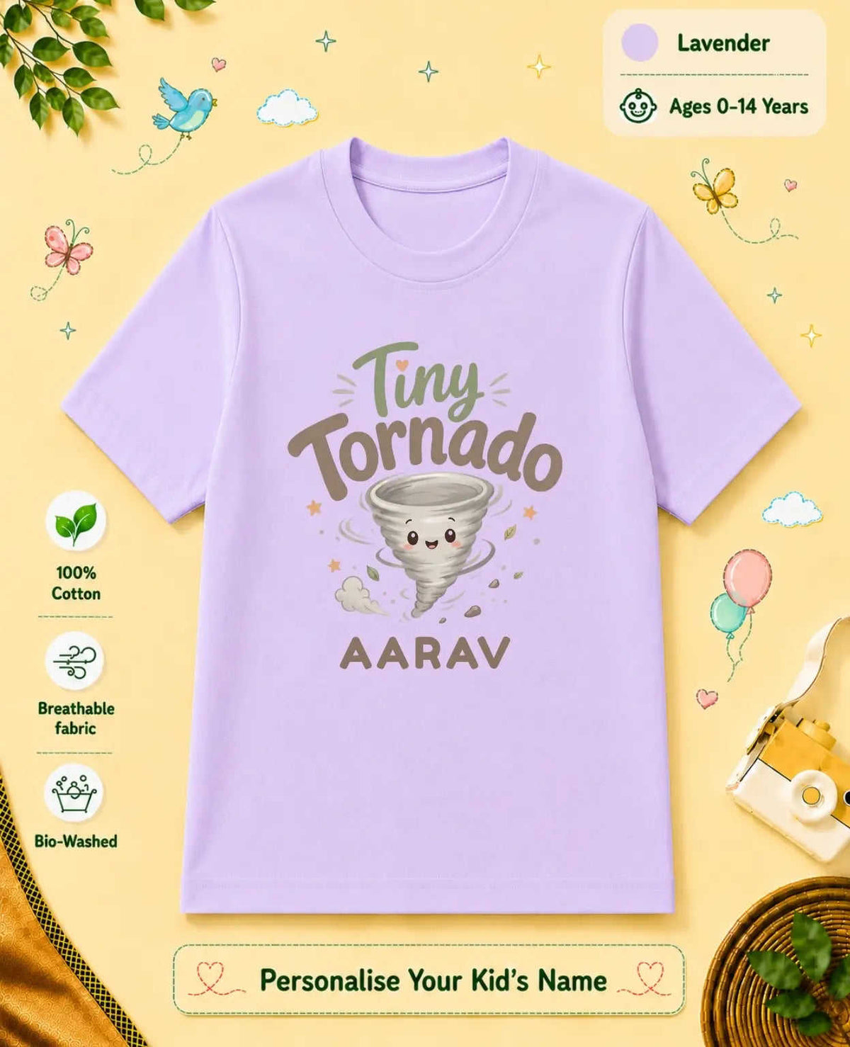 November Special Custom Kid Cotton Tshirt Swiftsoul