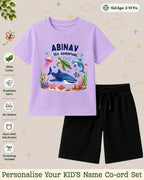 Ocean Theme Custom Kid Co-ord Set Swiftsoul