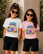 Ocean Theme Custom Kid Co-ord Set Swiftsoul