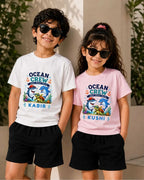Ocean Theme Custom Kid Co-ord Set Swiftsoul