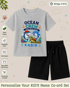 Ocean Theme Custom Kid Co-ord Set Swiftsoul