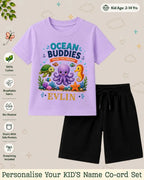Ocean Theme Custom Kid Co-ord Set Swiftsoul