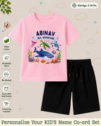 Ocean Theme Custom Kid Co-ord Set Swiftsoul