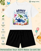 Ocean Theme Custom Kid Co-ord Set Swiftsoul