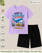 Ocean Theme Custom Kid Co-ord Set Swiftsoul