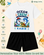 Ocean Theme Custom Kid Co-ord Set Swiftsoul