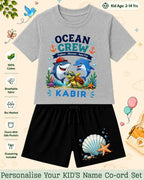 Ocean Theme Custom Kid's Co-ord Set Swiftsoul