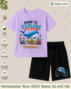 Ocean Theme Custom Kid's Co-ord Set Swiftsoul