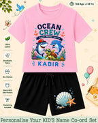 Ocean Theme Custom Kid's Co-ord Set Swiftsoul