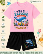 Ocean Theme Custom Kid's Co-ord Set Swiftsoul