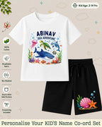 Ocean Theme Custom Kid's Co-ord Set Swiftsoul