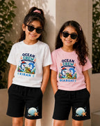 Ocean Theme Custom Kid's Co-ord Set Swiftsoul